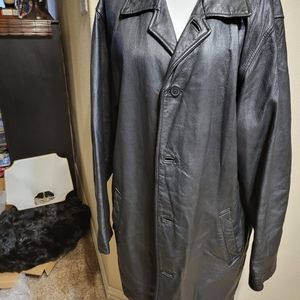 Men's black Wilson's leather coat